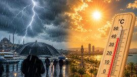 Bir yanda sağanak yağış, diğer yanda sıcaklık artışı