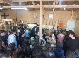 Öğrencilerden, üretim ve müzik idollerine anlamlı ziyaret