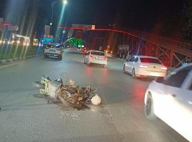 Manisa'da iki motosiklet çarpıştı, bir polis memuru hayatını kaybetti
