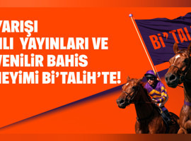 Canlı at yarışı heyecanı güvenilir altyapısıyla Bi’Talih’te!