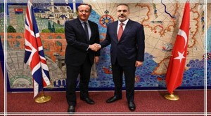 Dışişleri Bakanı Fidan İngiliz Mevkidaşı Cameron İle Görüştü