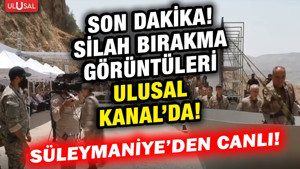 PKK'NIN SİLAHLARINI YAKTIĞI TARİHİ ANLAR ULUSAL KANAL'DA!