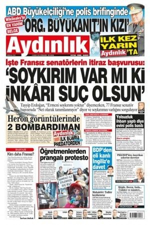 2 Şubat 2012 Perşembe gazete manşetleri - Resim: 1