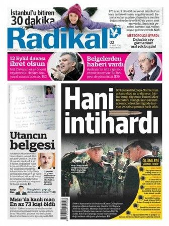 2 Şubat 2012 Perşembe gazete manşetleri - Resim: 19