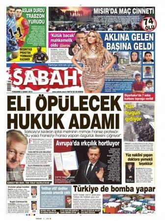 2 Şubat 2012 Perşembe gazete manşetleri - Resim: 20