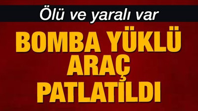 Mardin'de bomba yüklü araç patlatıldı