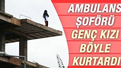 İntihar girişiminde bulunan genç kızı canı pahasına kurtardı