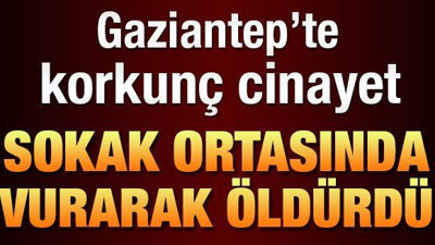 Sokak ortasında korkunç cinayet