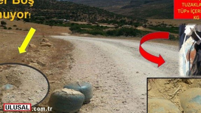PKK'nın yola tuzakladığı bomba imha edildi