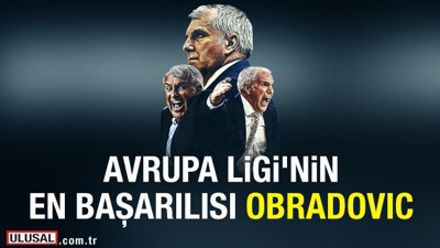 Avrupa Ligi'nin en başarılısı Obradovıc