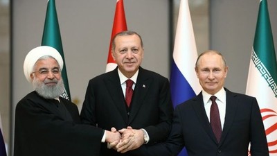 Erdoğan-Putin-Ruhani'nin katıldığı 'Suriye' Zirvesi başladı