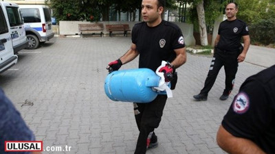 Markette tüp patlatma tehdidinde bulunan şüpheliye gözaltı