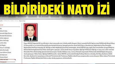 Bildirideki NATO izi