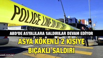 ABD'de Asyalılara saldırılar devam ediyor: Asya kökenli 2 kişiye bıçaklı saldırı
