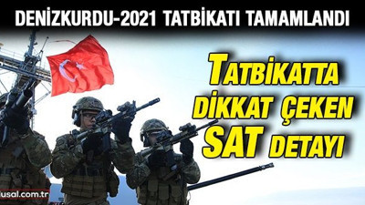 Denizkurdu-2021 Tatbikatı tamamlandı: Tatbikatta dikkat çeken SAT detayı