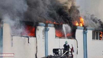 Denizli'de korkutan yangın