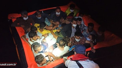 Bodrum'da 37 düzensiz göçmen kurtarıldı