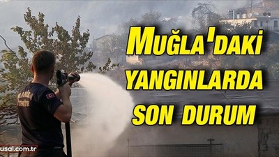 Muğla'daki yangınlarda son durum