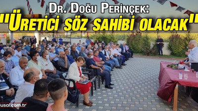 Vatan Partisi Genel Başkanı Dr. Doğu Perinçek: ''Üretici söz sahibi olacak''