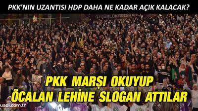 HDP Kongresi'nde PKK marşı okunup Öcalan sloganı atıldı