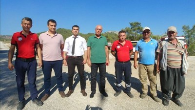 Vatan Partisi heyeti Mersin'deki yangın bölgesinde incelemelede bulundu