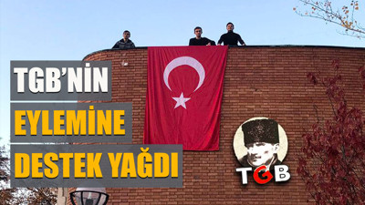 TGB'nin eylemine destek yağdı