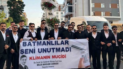 Batman'da bir grup genç, klimanın kaşifine rahmet okudu! Anma töreninde renkli görüntüler ortaya çıktı
