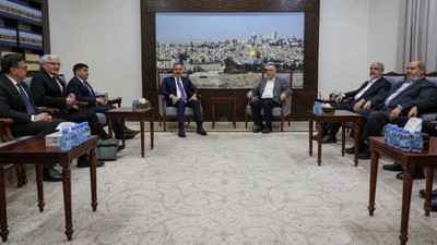 Bakan Fidan, Hamas Siyasi Büro üyeleri ile bir araya geldi