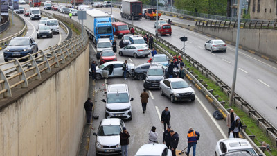 Trabzon'da zincirleme kaza: 15 araç birbirine girdi