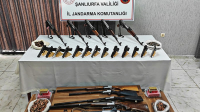 Şanlıurfa'da silah kaçakçılığına darbe: 16 şüpheli gözaltında