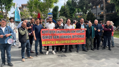 Beşiktaş Belediyesi önünde işçi isyanı: Yaklaşık 150 kişi işten çıkarıldı