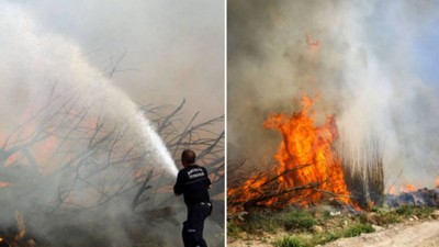 Antalya'da yangın paniği