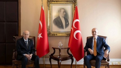MHP Lideri bahçeli, TBMM Başkanı Kurtulmuş’la görüştü