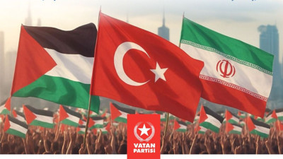 Başkentte meydan buluşması: Vatan Partisi'nden İsrail’e karşı eylem