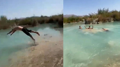 Gölette balıklama atladı, boynunu çarptı: Acı haber geldi