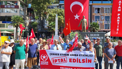 Vatan Partisi'nden Çerkes Ethem anmasına protesto: "Ethem ihaneti Kafkas vatanseverliğine gölge düşüremez"