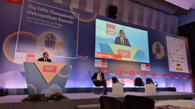 Egemen Bağış Selanik'te konuştu: "Bir gün ansızın Avrupa'nın imdadına yetişebiliriz"