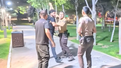 Parkta kimlik verme tartışması büyüdü, olay karakolda bitti