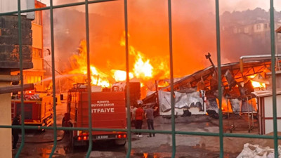 Konya’da silah fabrikasında yangın paniği! Ekipler seferber oldu