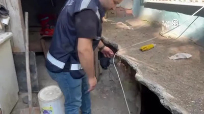 Samsun’da define avı skandalı! Anne ve oğlu evin altına 12 metrelik tünel kazdı