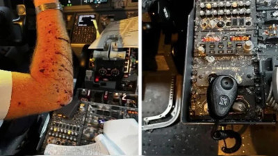 Uçağa meteor çarptı! 36 bin feet yüksekte korku dolu anlar