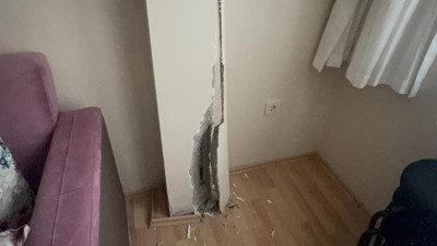 Kocaeli'de kolonları çatlayan bir bina daha boşaltıldı