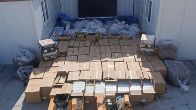 Kaçak tütün baskını: Dev operasyonla 5 şüpheli yakalandı