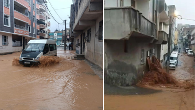 Sağanak Şanlıurfa’yı vurdu: Sel suları otel ve evlere girdi