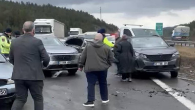 Bolu’da TEM Otoyolu’nda 10 araçlı zincirleme kaza: Yaralılar var!