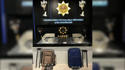 Valizlerin gizli bölmelerine saklamışlardı... Ankara'da uyuşturucu operasyonu