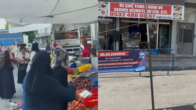 Armut seçme kavgası kanlı bitti! Pazarcı kalası müşterinin başına fırlattı