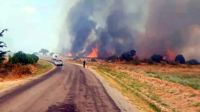 Edirne'de korkutan yangın! Anız ateşi ormana sıçradı, helikopterler devrede