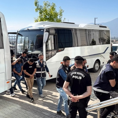 Bursa merkezli operasyonda 17 zanlı tutuklandı