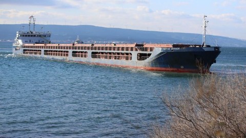 Çanakkale Boğazı'nda bir gemi karaya oturdu